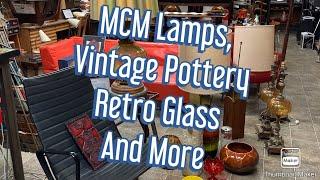 MCM Lamps! Vintage West German Pottery, Retro Italian Glass and The Most Amazingly Kitschy Lamp Ever