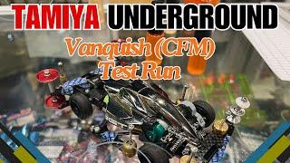 Tamiya Mini 4WD - Vanquish (CFM) Test Run at Tamiya Underground