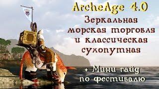 ArcheAge 4.0. Зеркальная морская торговля и классическая сухопутная. Гайд по фестивалю.