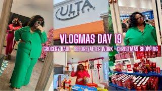 SHOP WITH ME AT BATH & BODY WORKS & ULTA| GROCERY HAUL| BEFORE & AFTER WORK |🩷 VLOGMAS DAY 19 🩷