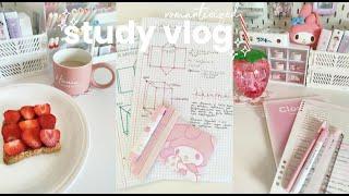 study vlog: Romanticizing studying |  lots of notes, unboxing , Cooking + Coffee.