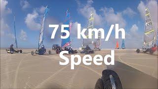 Strandsegeln mit 75 km/h -  mein Speed Rekord