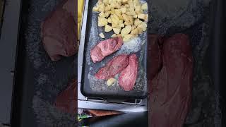 FJ Cruisin & Cookin: Steak and Potatoes! . #food #fjcruiser #overlanding #cooking #steak #outdoors