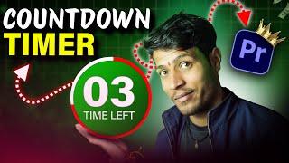 How to Create an Animated Countdown Timer in Premiere Pro | Easy Tutorial in Hindi