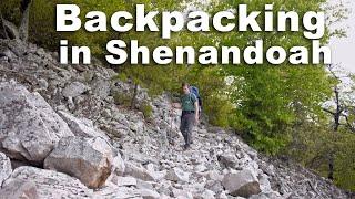 Backpacking and camping in Shenandoah National Park. Bear sightings, wildlife, & river crossings.