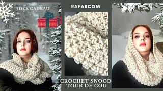 S Droitiers Crochet comment realiser un Snoos"Tour de cou" facile et rapide retour de la tendance 