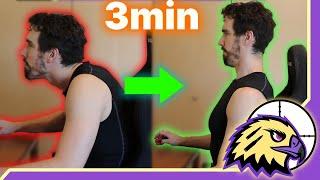 Back Posture FIX For Gamers (3 Minutes)