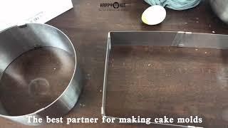 2 Cake Mold Adjustable Mousse Ring 2-piece Set