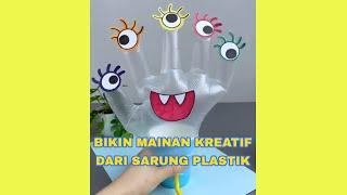 DIY MAINAN PLASTIK SARUNG TANGAN #Shorts #parenting #anak