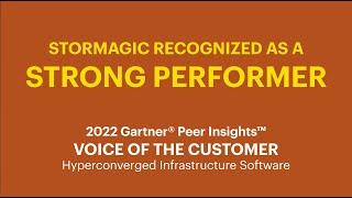 Gartner Peer Insights 'Voice of the Customer' Hyperconverged Infrastructure Software 2022