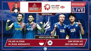 ALFIAN/ARDIANTO  vs. KIM WH/SEO SJ  LIVE! Indonesia Open 25' SFs | Darence Chan Watchalong