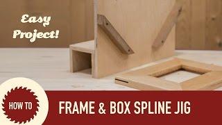 How to Make a Spline Jig for Picture Frames and Boxes