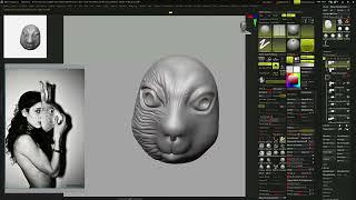 zbrushing female bust from pinterest