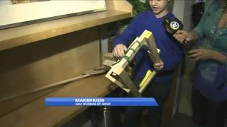 Children learn robotics & woodworking at MakerKids