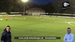 Fussballtraining: Passtraining - schnelle Passkombination bis zum Torerfolg