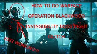 HOW TO DO WARFACE OPERATION BLACKWOOD INVINSIBILITY!