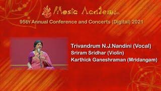 TRIVANDRUM  N.J.NANDHINI at THE MUSIC ACADEMY MADRAS 2021