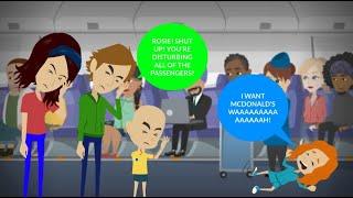 Rosie misbehaves on a plane and gets grounded