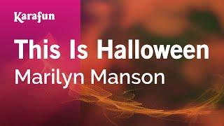 This Is Halloween - Marilyn Manson | Karaoke Version | KaraFun