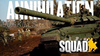 NEW Update SAME Result 90+ Kills! | Squad T72B3 TOTAL ANNIHILATION Gameplay on Yehorivka