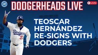 DodgerHeads Live: Dodgers re-sign Teoscar Hernández to three-year contract