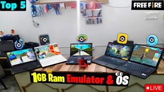 TOP 5 Best Emulator & OS for Free Fire Low End PC 1/2GB RAM 2025 