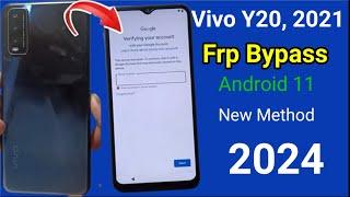 Vivo Y20 Frp Bypass Android 11 || Vivo Y20 2021 Frp Bypass New Method 2024