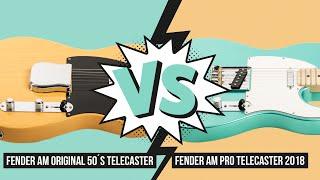 Audio Comparison: Fender AM Pro Telecaster vs Fender AM Original ´50 Telecaster