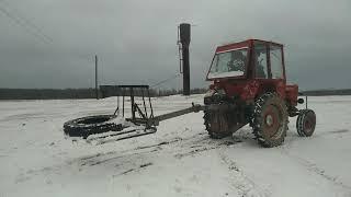 Подъемник на заднюю навеску Т-25 для сена.