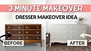 Dresser Makeover Idea | 3 Minute Makeover