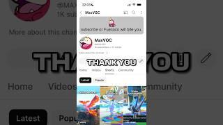 1,000 SUBSCRIBERS!