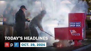 2 Ballot Drop Boxes Set On Fire In Washington, Oregon | NPR News Now