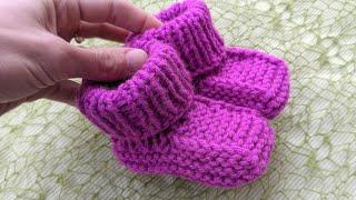 Knit Newborn Baby Booties (Socks)