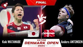 FINAL | Koki WATANABE (JPN) vs Anders ANTONSEN (DEN) | Denmark Open 2024 Badminton