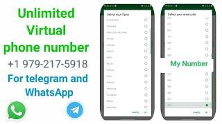 how to get unlimited virtual phone number for free |telegram & WhatsAp