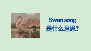 实用英文成语学习 -- Swan Song