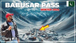 Crossing BABUSAR TOP in Extreme Cold Weather | History of JAGLOT CITY | Story 16 | Ammar Biker