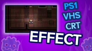 How to achieve VHS effect in Godot (CRT shader)