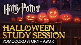  Harry Potter Pomodoro: HALLOWEEN STORY  Harry Potter Study Session, Hogwarts ASMR Ambience