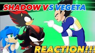 SONIC & SHADOW REACTS TO SHADOW VS VEGETA CARTOON BEATBOX BATTLES!!!!