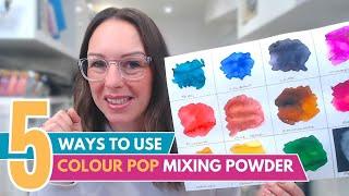 5 Ways To Use Our Colorology Colour Pop Mixing Powder | 5 Techniques in JUST 5 MINUTES