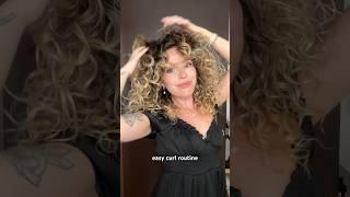 Easy curly hair routine #curlyroutine #curlyhair #curly #wavyhair