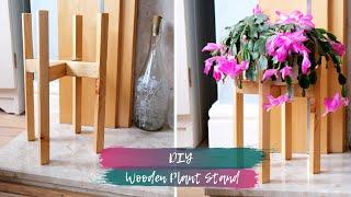 DIY Wooden Indoor Plant Stand | Making a Plant Stand | Woodworking Project