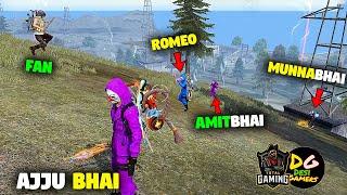 AJJUBHAI, AMITBHAI@DesiGamers_ AND @Munnabhaigaming FUNNY GAMEPLAY - FREE FIRE HIGHLIGHTS