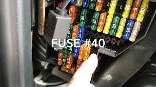 Porsche Gateway Control Unit / Module FUSE #40 RESET