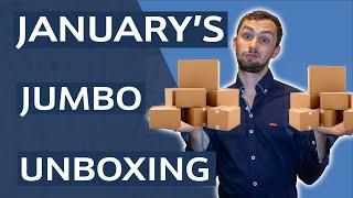 January Unboxing - earphones, lights, projector and more!