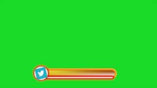 Twitter Lower third 2 GREENSCREEN{Filmstockfx}