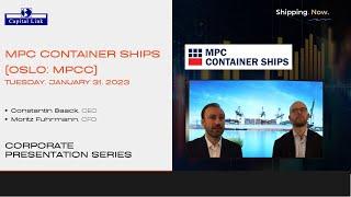 MPC Containers (MPCC) & Containers Update Outlook - Capital Link Presentation Series | 1.31.23