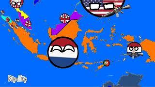 (old) HISTORY OF INDONESIA 1900 - 2021 COUNTRYBALL 