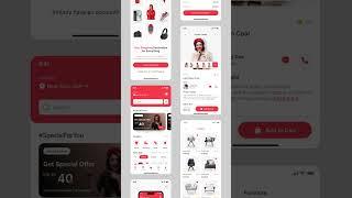 E-Commerce  Mobile App Figma UI Kit | UI UX Design Resources | Figma Design | ECommerce App Project